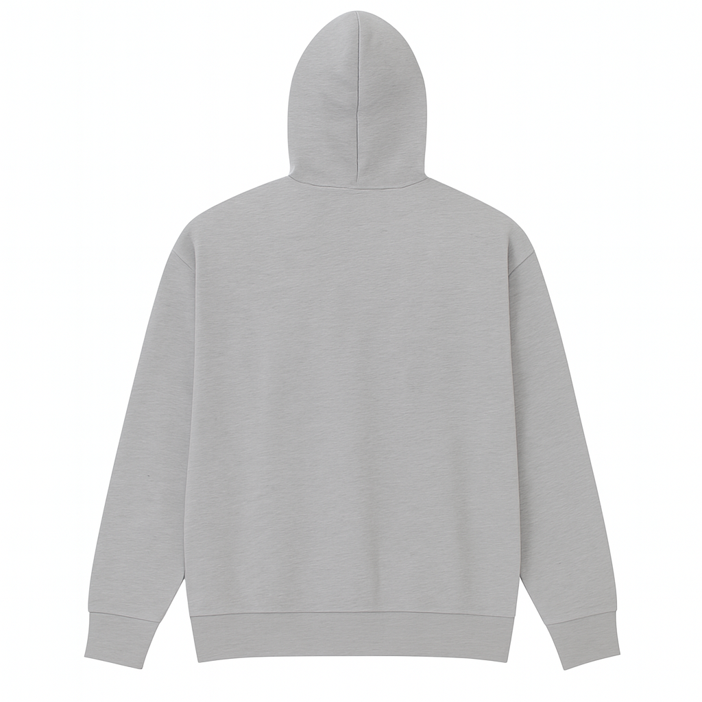 Printed Grey Hoodie